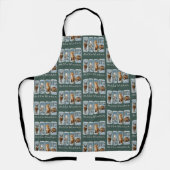 Hello Winter Animals Deer Owl Fox Bear Cozy Season エプロン (正面)