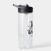 Hello Winter Christmas Snowflake Winter Season ウォーターボトル (右面)