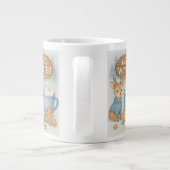 Hello Winter.Cozy Reindeer, Hot Cocoa, Gingerbread ジャンボコーヒーマグカップ (裏面)