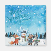 Hello Winter Magnet マグネット (正面)