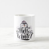Hello Winter Penguin Mug コーヒーマグカップ (中央)