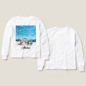 Hello Winter Personalized long sleeves (デザイン 正面＆背面)
