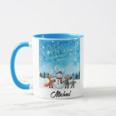 Hello Winter Personalized Mug マグカップ (左)