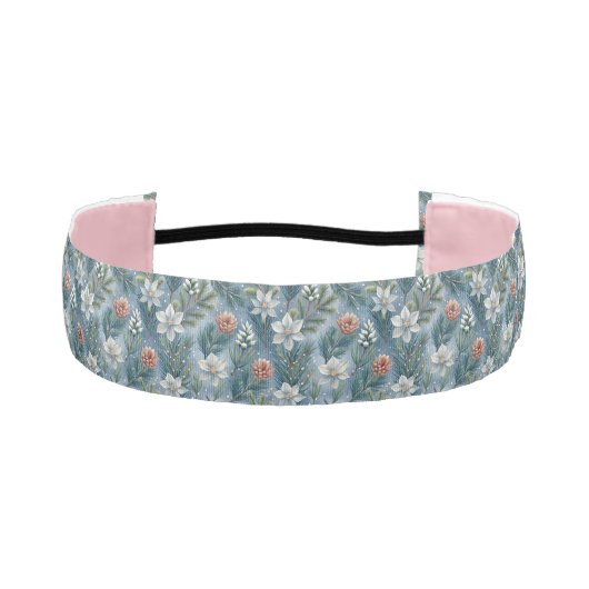 Hello Winter Pines & Flowers アスレチックヘッドバンド (正面)