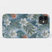 Hello Winter Pines & Flowers Case-Mate iPhoneケース (裏面(横))