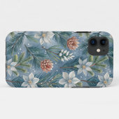 Hello Winter Pines & Flowers Case-Mate iPhoneケース (裏面(横))