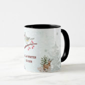 Hello Winter Season Mug – Cozy Hot Cocoa & Snow  マグカップ (正面右)