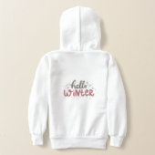 "Hello Winter" Snowman Girls sweat shirt (レイダウン裏面)