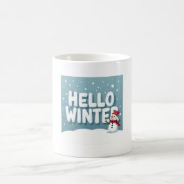 Hello Winter Snowman Mug コーヒーマグカップ