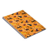 Hello Witch – シームレスなハロウィーンパターン。 ノートブック (右側)