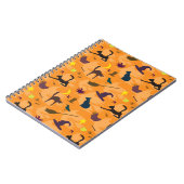 Hello Witch – シームレスなハロウィーンパターン。 ノートブック (左側)