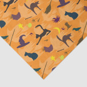 Hello Witch – シームレスなハロウィーンパターン。 薄葉紙 (詳細)