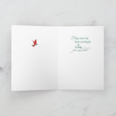 Hello with Red（鳥）ショウジョウコウカンチョウバードオンブランチ カード (内部)