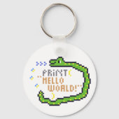 hello word en python! キーホルダー (正面)
