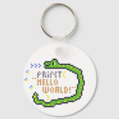 hello word en python! キーホルダー (裏面)