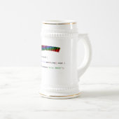 Hello Worldギークgreeting Java ビールジョッキ (正面右)