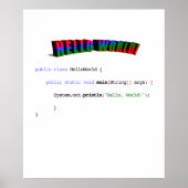 Hello Worldギークgreeting Java ポスター (正面)