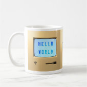 Hello Worldパーソナルコンピュータ コーヒーマグカップ (左)