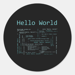 Hello Worldプログラミング言語 ラウンドシール