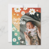 Hello World | レトロ・ボヘミアン・バース・アナウンスメント (正面)