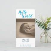 Hello World – 写真と一緒に誕生のお知らせ (スタンド正面)