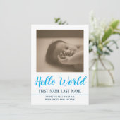 Hello World – 写真と一緒に誕生のお知らせ (スタンド正面)