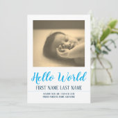 Hello World – 写真と一緒に誕生のお知らせ (スタンド正面)