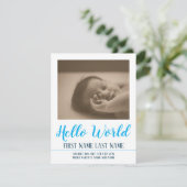 Hello World – 写真と一緒に誕生のお知らせ (スタンド正面)