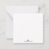 Hello World – 写真と一緒に誕生のお知らせ ノートカード (裏面)