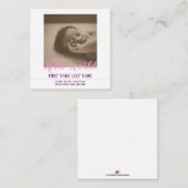 Hello World – 写真と一緒に誕生のお知らせ ノートカード (正面/裏面)