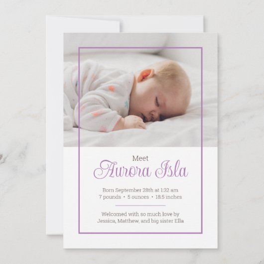 Hello World Birthの発表 セーブザデート (裏面)