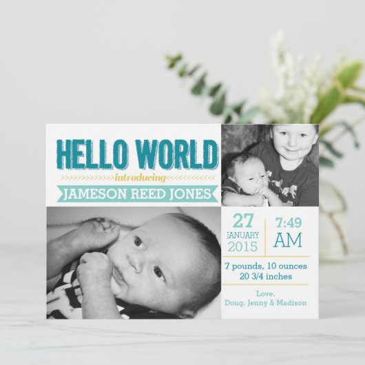 Hello World Birthの発表 案内状 (スタンド正面)