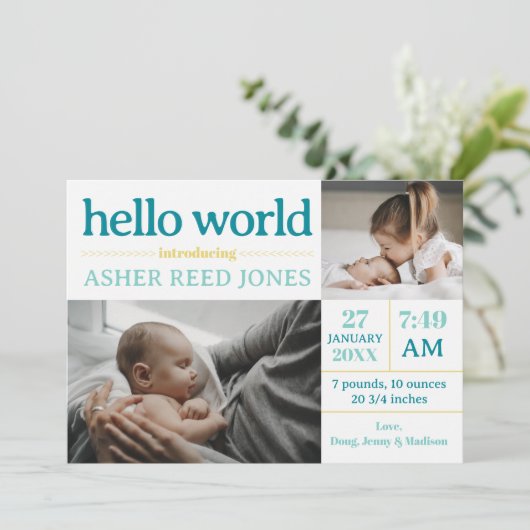 Hello World Birthの発表 案内状 (スタンド正面)