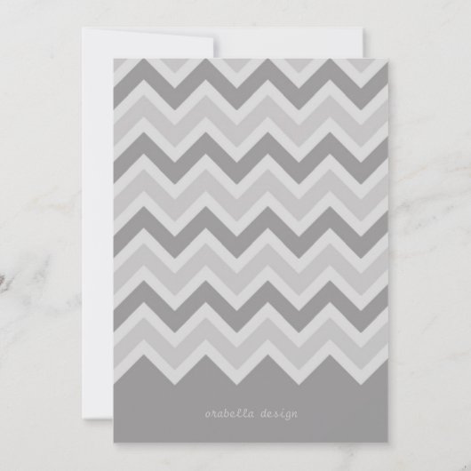 Hello World Birth Announcement//グレー 案内状 (裏面)