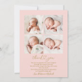 Hello World Chic Arch Frame誕生のお知らせ シーズンカード (裏面)