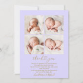 Hello World Chic Arch Frame誕生のお知らせ シーズンカード (裏面)