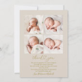 Hello World Chic Arch Frame誕生のお知らせ シーズンカード (裏面)