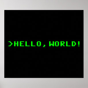Hello World Computer Programming ポスター