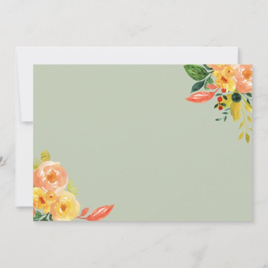 Hello World Overlay withフローラデコールベビー誕生 案内状 (裏面)