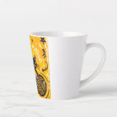 Hello Yellow Black Cat カフェラテマグ (右)