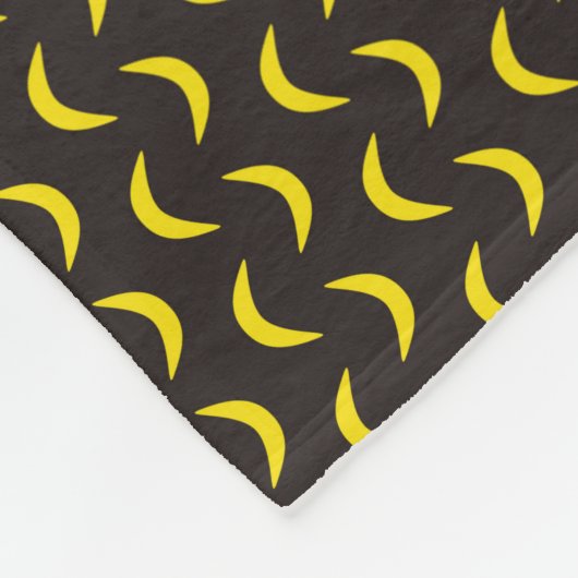 Hello Yellow Moon – シームレスなハロウィンパターン。 フリースブランケット (角)