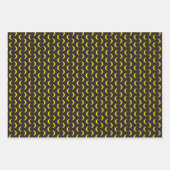 Hello Yellow Moon – シームレスなハロウィンパターン。 ラッピングペーパーシート (正面2)