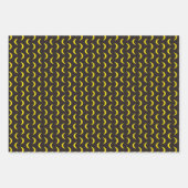 Hello Yellow Moon – シームレスなハロウィンパターン。 ラッピングペーパーシート (正面)