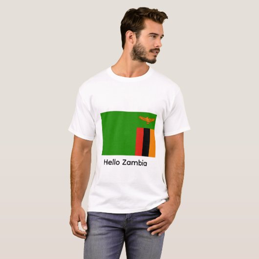 Hello Zambia Tシャツ (正面フル)