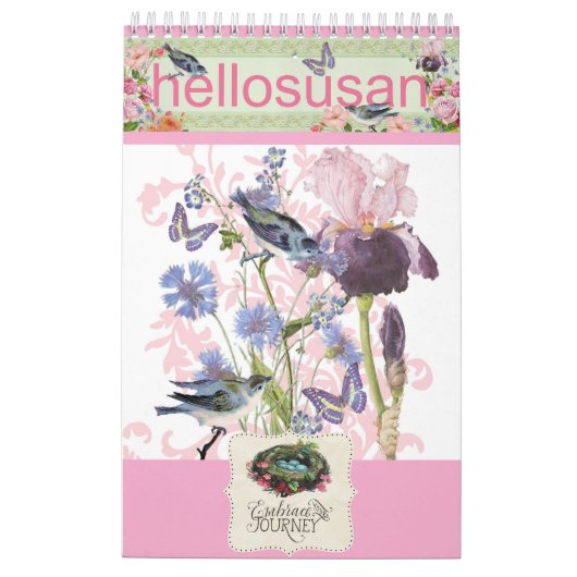 hellosusan Designs 12 Month Calendar 2026 カレンダー (裏面)