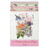 hellosusan Designs 12 Month Calendar 2026 カレンダー (カバー)