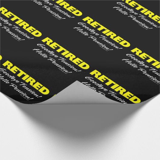 Hellow退職したな年金(暗い) ラッピングペーパー (角)