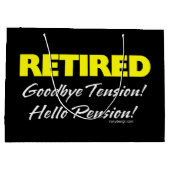 Hellow退職したな年金(暗い) ラージペーパーバッグ (裏面)