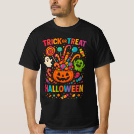 HELLOWEENトリックまたはフルカラーの服をユニセックス扱う Tシャツ