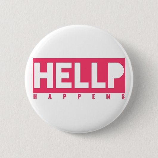 HELLPは起こります 缶バッジ (正面)